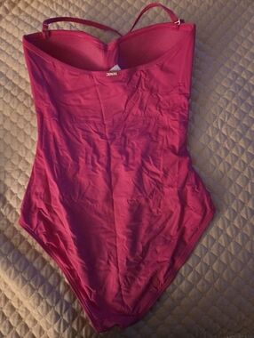 Anne Cole Hot Pink Adjustable-Strap Tank